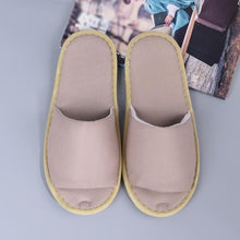 Load image into Gallery viewer, 2019 New Simple Unisex Slippers Hotel Travel Spa Portable Men Slippers Disposable Home Guest Indoor Cotton Fabric Men Slipper