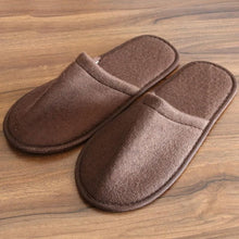 Load image into Gallery viewer, 2019 New Simple Unisex Slippers Hotel Travel Spa Portable Men Slippers Disposable Home Guest Indoor Cotton Fabric Men Slipper