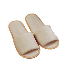 Load image into Gallery viewer, 2019 New Simple Unisex Slippers Hotel Travel Spa Portable Men Slippers Disposable Home Guest Indoor Cotton Fabric Men Slipper