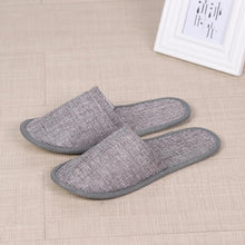 Load image into Gallery viewer, 2019 New Simple Unisex Slippers Hotel Travel Spa Portable Men Slippers Disposable Home Guest Indoor Cotton Fabric Men Slipper
