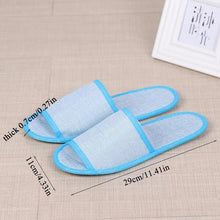 Load image into Gallery viewer, 2019 New Simple Unisex Slippers Hotel Travel Spa Portable Men Slippers Disposable Home Guest Indoor Cotton Fabric Men Slipper