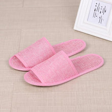 Load image into Gallery viewer, 2019 New Simple Unisex Slippers Hotel Travel Spa Portable Men Slippers Disposable Home Guest Indoor Cotton Fabric Men Slipper