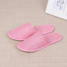 Load image into Gallery viewer, 2019 New Simple Unisex Slippers Hotel Travel Spa Portable Men Slippers Disposable Home Guest Indoor Cotton Fabric Men Slipper