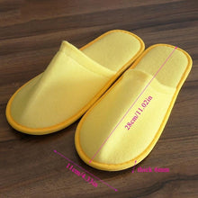 Load image into Gallery viewer, 2019 New Simple Unisex Slippers Hotel Travel Spa Portable Men Slippers Disposable Home Guest Indoor Cotton Fabric Men Slipper